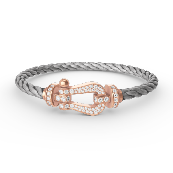 [⭐Renara]FORCE LARGE HORSESHOE FULL DIAMOND BRACELET ROSE GOLD