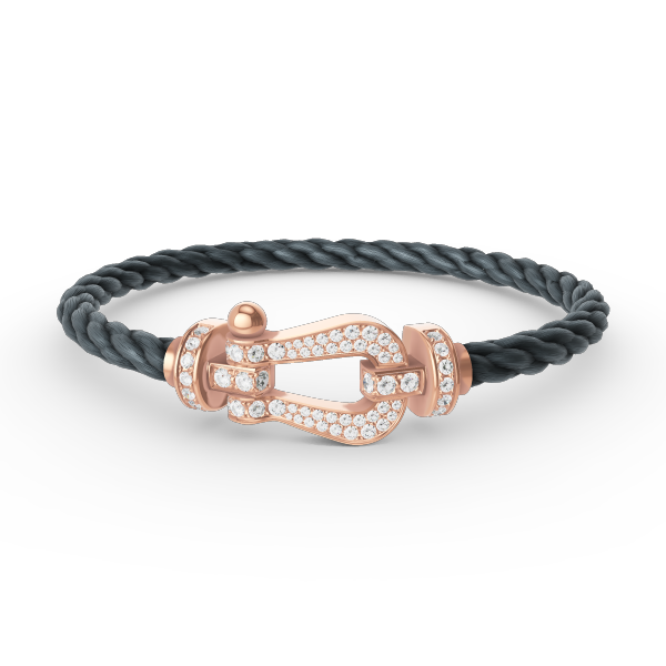 [⭐Renara]FORCE LARGE HORSESHOE FULL DIAMOND BRACELET ROSE GOLD