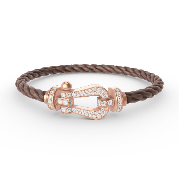 [⭐Renara]FORCE LARGE HORSESHOE FULL DIAMOND BRACELET ROSE GOLD
