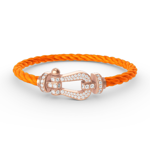 [⭐Renara]FORCE LARGE HORSESHOE FULL DIAMOND BRACELET ROSE GOLD