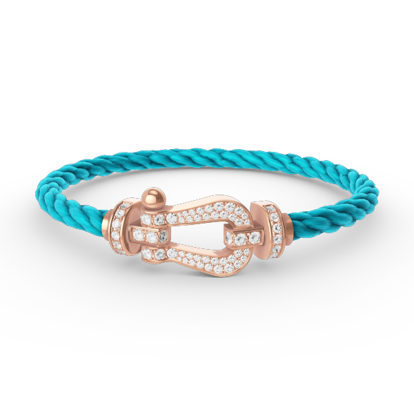 [⭐Renara]FORCE LARGE HORSESHOE FULL DIAMOND BRACELET ROSE GOLD