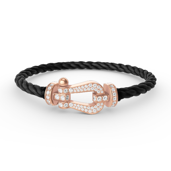 [⭐Renara]FORCE LARGE HORSESHOE FULL DIAMOND BRACELET ROSE GOLD