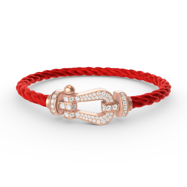 [⭐Renara]FORCE LARGE HORSESHOE FULL DIAMOND BRACELET ROSE GOLD