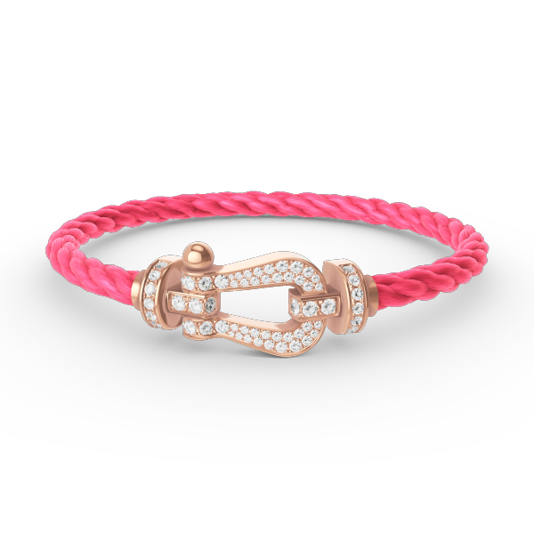 [⭐Renara]FORCE LARGE HORSESHOE FULL DIAMOND BRACELET ROSE GOLD