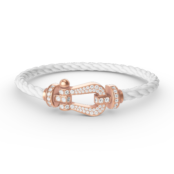 [⭐Renara]FORCE LARGE HORSESHOE FULL DIAMOND BRACELET ROSE GOLD