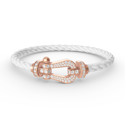 [⭐Renara]FORCE LARGE HORSESHOE FULL DIAMOND BRACELET ROSE GOLD