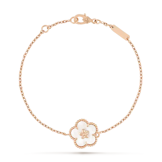[⭐Renara]LUCKY WHITE MOP PLUM BLOSSOM  BRACELET