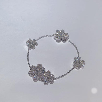 [⭐Renara]FRIVOLE SILVER 5 FLOWERS BRACELET