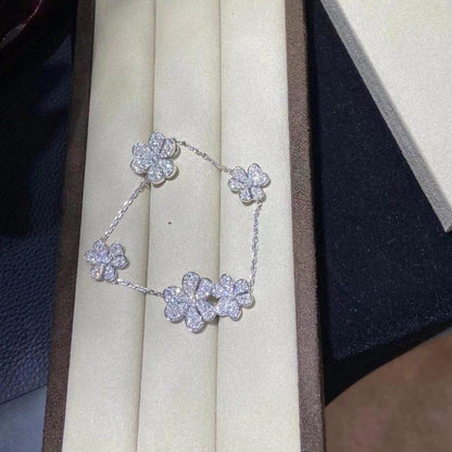 [⭐Renara]FRIVOLE SILVER 5 FLOWERS BRACELET