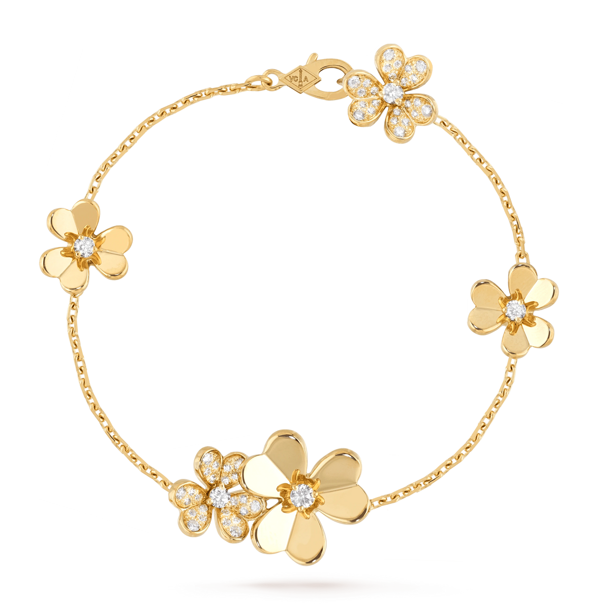 [⭐Renara]FRIVOLE GOLD 5 FLOWERS BRACELET