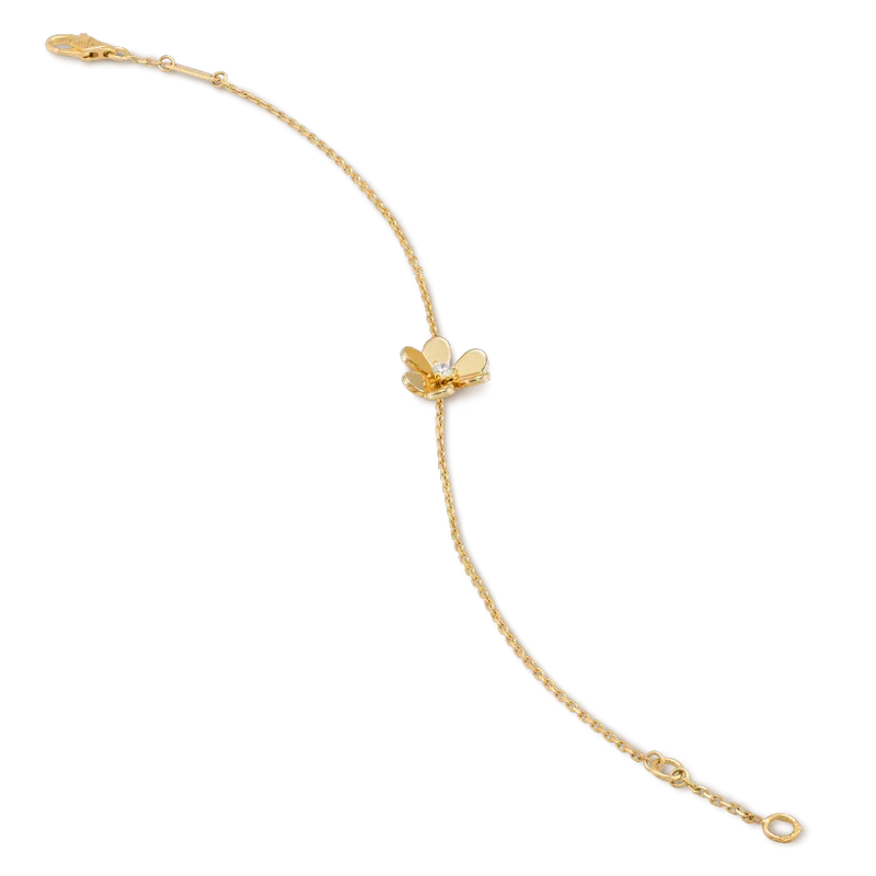 [⭐Renara]FRIVOLE GOLD FLOWER PINK MALACHITE BRACELET