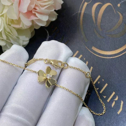 [⭐Renara]FRIVOLE GOLD FLOWER PINK MALACHITE BRACELET