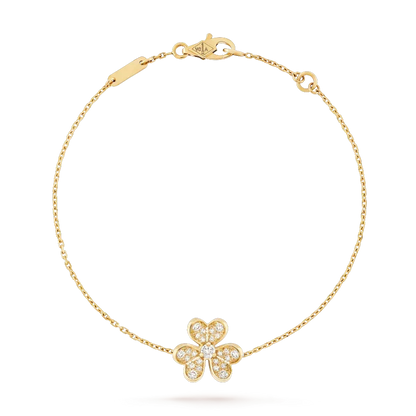 [⭐Renara]FRIVOLE GOLD FLOWER DIAMOND BRACELET
