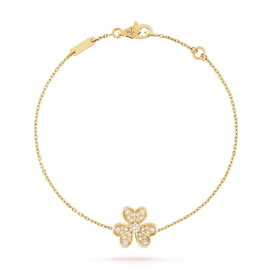 [⭐Renara]FRIVOLE GOLD FLOWER DIAMOND BRACELET