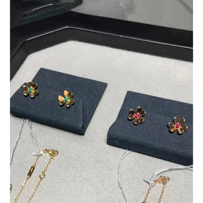 [⭐Renara]FRIVOLE  FLOWER PINK EARRINGS
