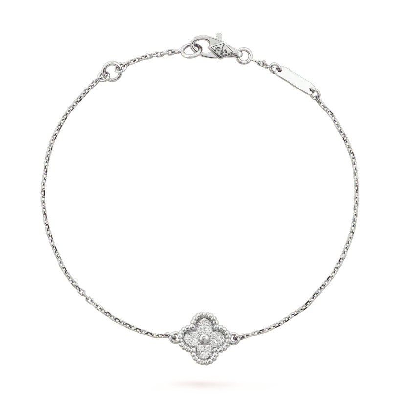 [⭐Renara]CLOVER  SINGLE FLOWER BRACELET SILVER