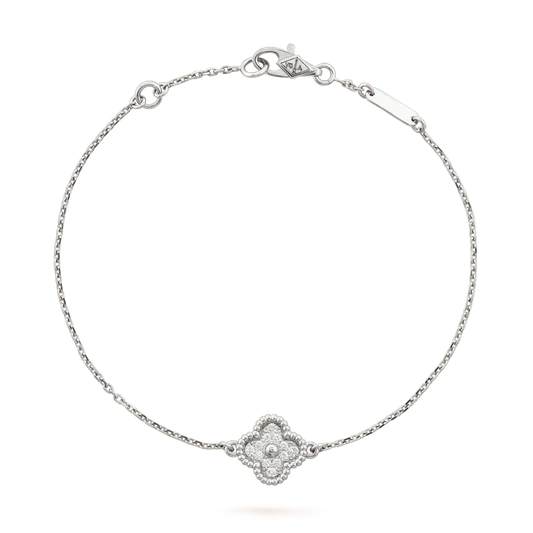 [⭐Renara]CLOVER  SINGLE FLOWER BRACELET SILVER