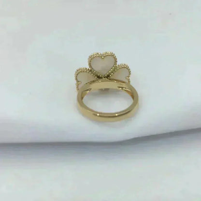 [⭐Renara]SWEET CLOVER WHITE MOP RING