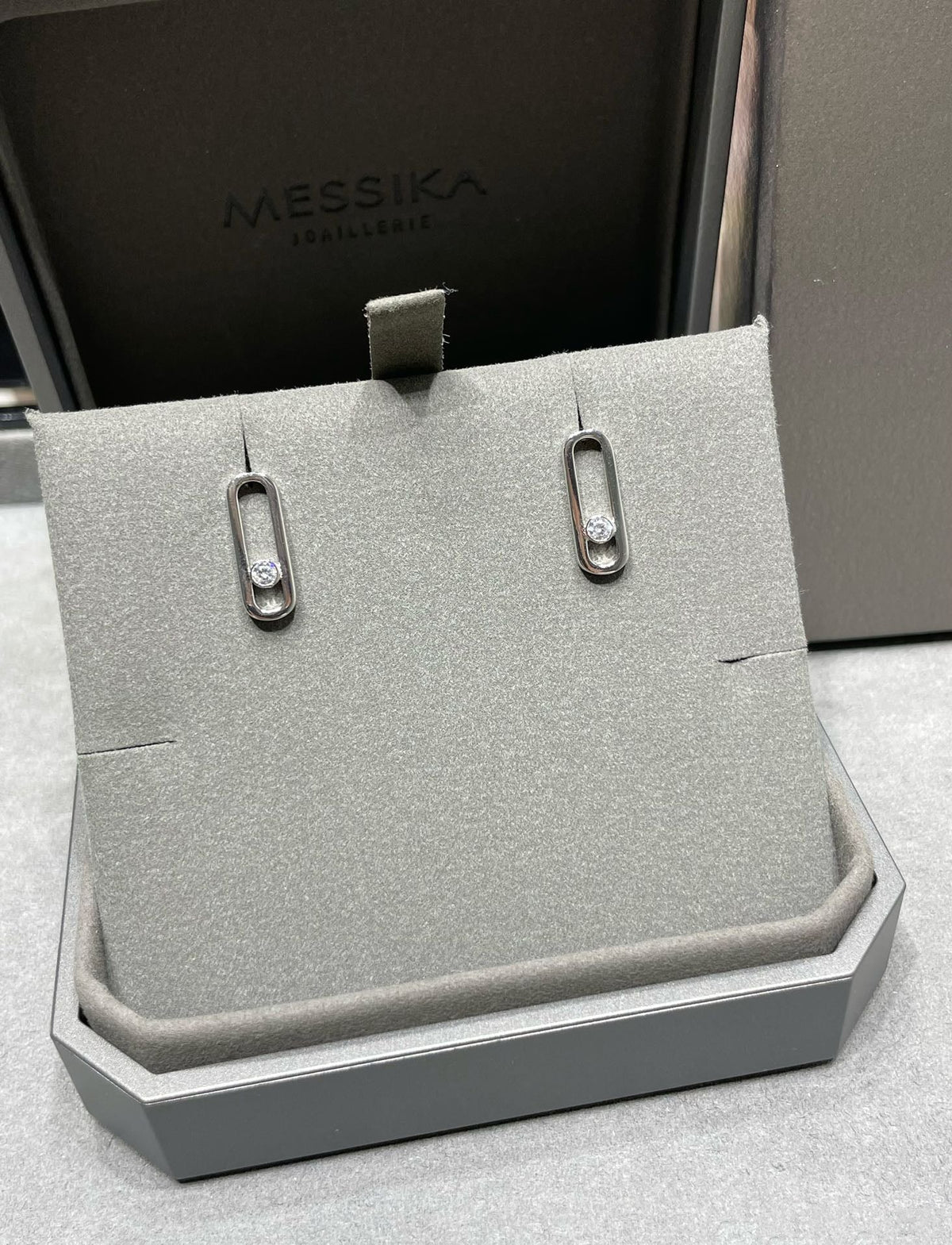 [⭐Renara]MOVE UNO SMALL 1 DIAMOND EARRINGS