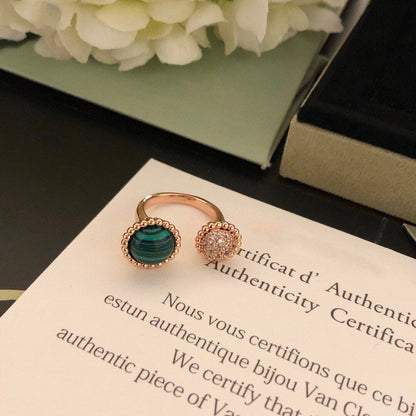 [⭐Renara]PERLEE COULEURS DIAMOND ROSE GOLD BETWEEN THE FINGER RING