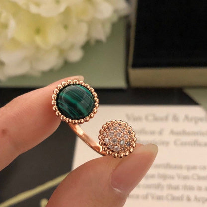 [⭐Renara]PERLEE COULEURS DIAMOND ROSE GOLD BETWEEN THE FINGER RING