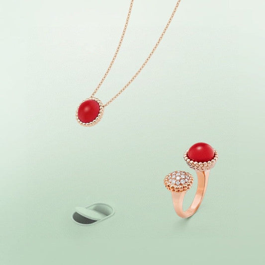 [⭐Renara]PERLEE COULEURS DIAMOND ROSE GOLD BETWEEN THE FINGER RING