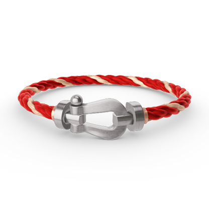 [⭐Renara]FORCE LARGE HORSESHOE NO DIAMOND BRACELET SILVER