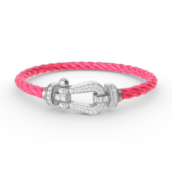 [⭐Renara]FORCE LARGE HORSESHOE FULL DIAMOND BRACELET SILVER