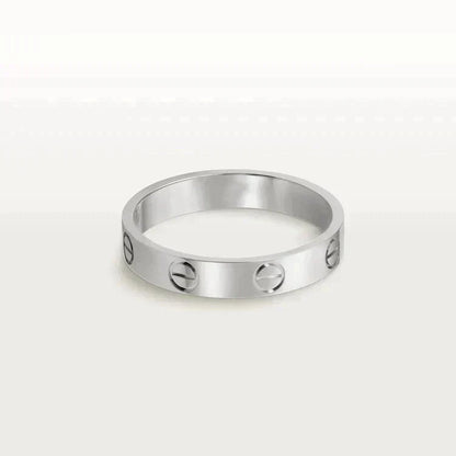 [⭐Renara]LOVE RING 4MM 1 DIAMOND SILVER